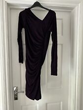 Gorgeous Couture Black & Purple Party Glitter Dress Size Medium 10 to 12