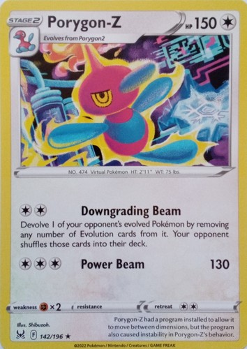142 196 porygon - rare, |