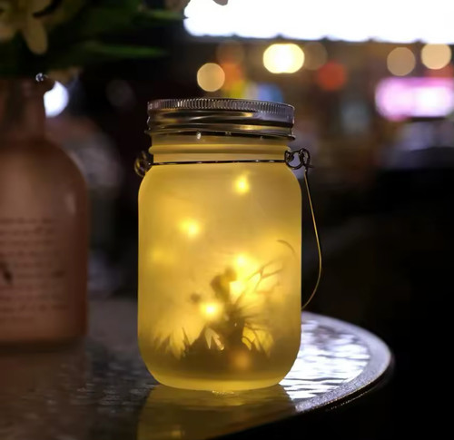 Solar fairy light mason jar - fairy,