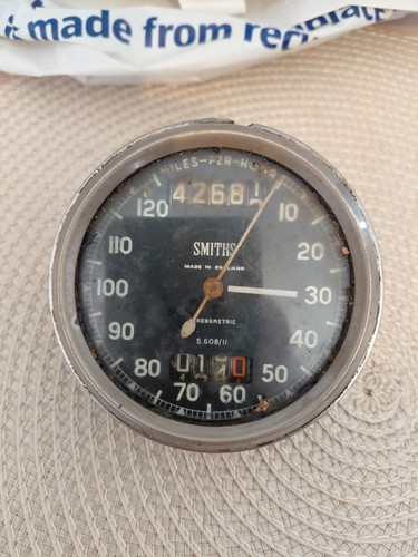 Old smiths speedometer 120mph - smiths,