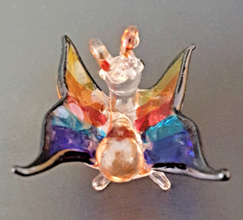 Miniature art glass butterfly - miniature,