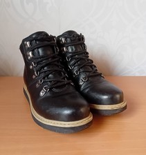 Clarks GLICK ASHA GORE-TEX womens black leather boots UK 3 pre-loved