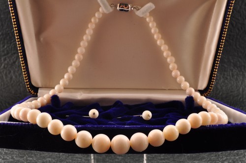 Angel skin coral necklace - skin, and