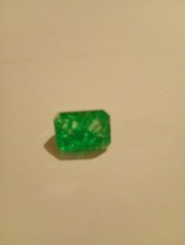 Natural Colombian Emerald Stone Only New No Tags 9.50ct Green Emerald Cut