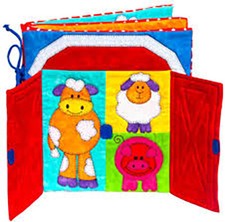 Child's Quiet Book Patchwork / Applique Kit. Opening flaps, removable shapes