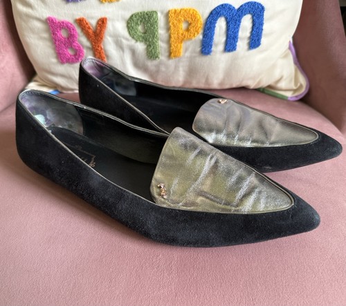 Ted baker leather suede - baker, flat