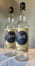 Empty 2 x SAILOR JERRY Spiced RUM Bottles 70cl + Lids- UPCYCLE CRAFT RECYCLE