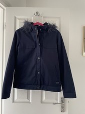 ROXY ladies Navy Coat (lined)
