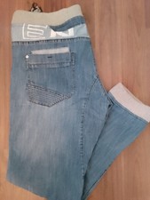 Mens Blue Denim Joggers