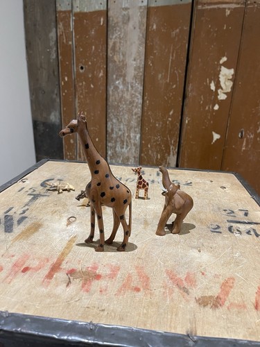 Vintage wooden african - vintage,