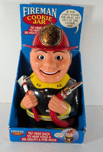 Talking fireman cookie jar if - fireman,