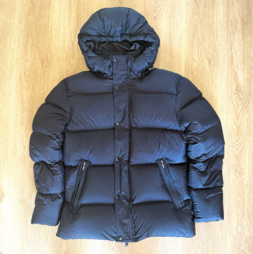 Arne men black hooded - black, goose