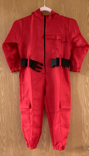 Halloween squid game kids - halloween, red