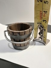 Dolls House 1/12 Scale Miniature  Medieval Tudor  Bucket with metal handle 