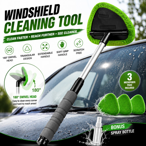 Car windscreen cleaning tool - car,
