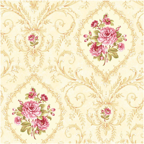 Chelsea garden floral beige - garden,