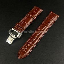 19mm 20mm Brown Leather Strap