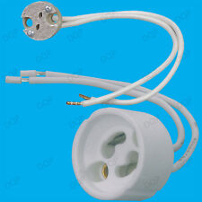 2x MR16 GU5.3 GX5.3 or 2x GU10 Ceramic Mains Socket Lamp Holder Fitting Base