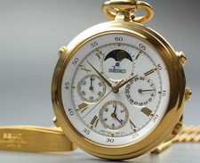 Near MINT Seiko 7T36-7A20 Moon