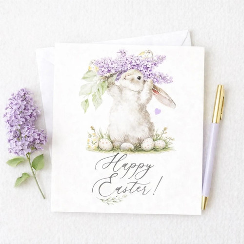 Easter bunny card - card,, happy
