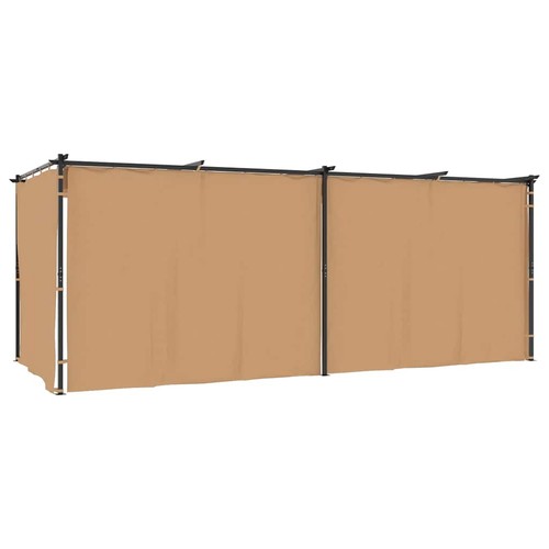 Gazebo with curtains steel - gazebo,