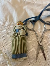Peg Doll Scissors Holder Blue