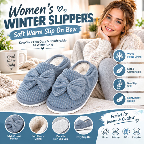 Winter slippers for - , women
