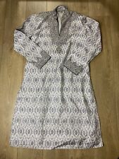 Indian Wedding Groom Sherwani made by Manyavar Size S/36 Silver Sequin