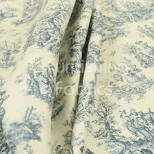 French toile traditional blue - french,