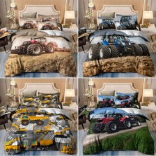Tractor farm harvest quilt - tractor,