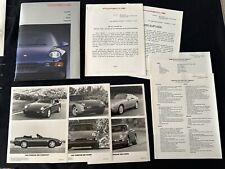 1992 Porsche 968 Coupe & Cabriolet Conv New Model Press Kit Media Info Brochure