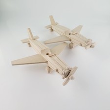 SET 2 WOODEN AIRPLANES TOYS