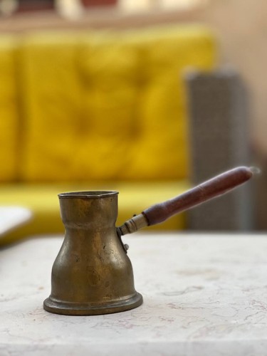 Vintage brass turkish coffee - brass,