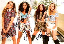 MUSIC - LITTLE MIX - multi-signed all members picture - 8" x 12" - vgc