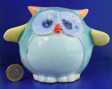 Pottery Ceramic Owl Money Box