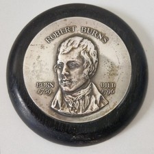 Vtg Robert Burns Hanging Metal