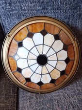 Vintage Tiffany Style Uplighter Shade Easy to Fit Ceiling Light