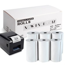 80 x 40 mm Till Rolls BPA Free