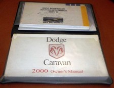Caravan 2000 owners manual - caravan,