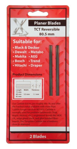 Tct power planer blades 82mm - 2,