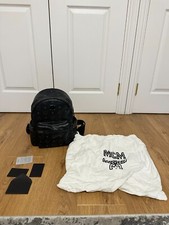 MCM Small Black Monogram Stark