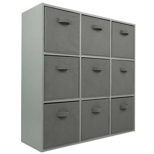 Grey cube drawer storage - grey,