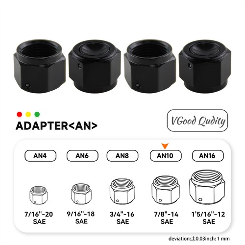 4pcs aluminum adapter female - 4pcs,