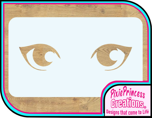 Eye face mylar stencil - b,
