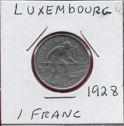 Luxembourg franc 1928 - luxembourg,