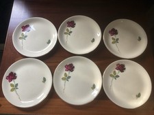 Vintage Alfred Meakin Side Plates X 6 Realm Rose 1960’s (17cm)