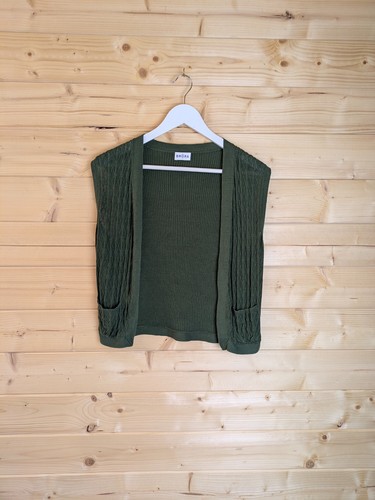 Brora green cotton linen cable - brora,