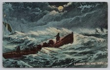 c1910 Lifeboat to the Rescue