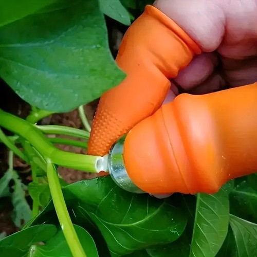 Silicone garden thumb - garden, knife