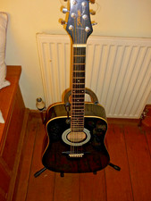 Stagg SW201BK 3/4 R/H 3/4 Size Dreadnought Acoustic Guitar - Black